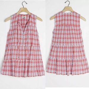 Pilcro Neve Tiered Womens Blouse Anthropologie Size Small